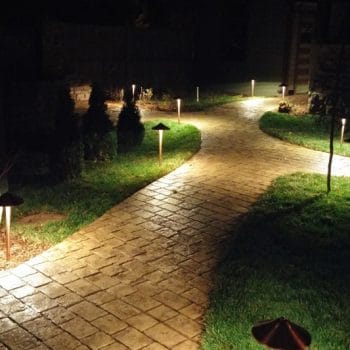 Install landscaping lighting